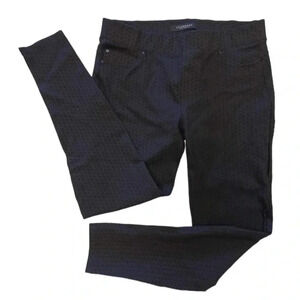 Liverpool Black Textured  Skinny Slip on Pants Size 16